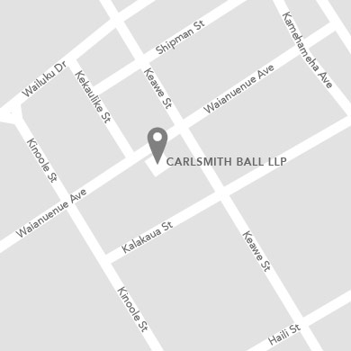 Map for Hilo location of Carlsmith Ball